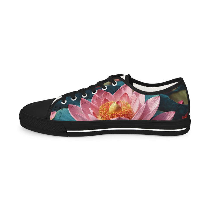 Ethereal Lotus Blossoms - Men's Lowtop Sneakers - Shoes - g(0D·IO) - US 5 - Black sole -