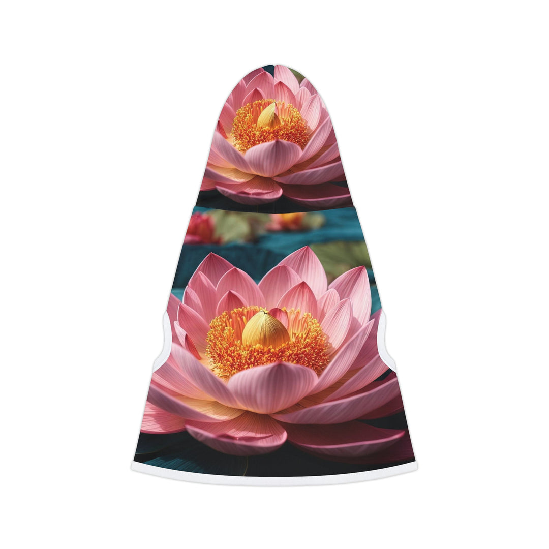 Ethereal Lotus Blossoms - Pet Hoodie - Pets - g(0D·IO) - XXS - Black Rib -