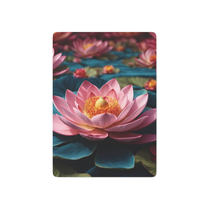 Ethereal Lotus Blossoms - Poker Cards - Paper products - g(0D·IO) - 2.47" x 3.47" - White - Semi Glossy