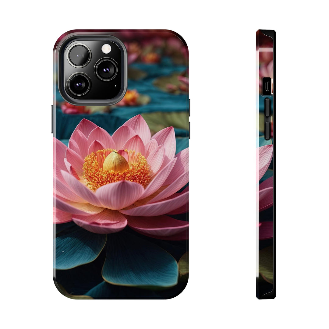 Ethereal Lotus Blossoms - Tough Phone Case - Phone Case - g(0D·IO) - iPhone 13 Pro Max - -