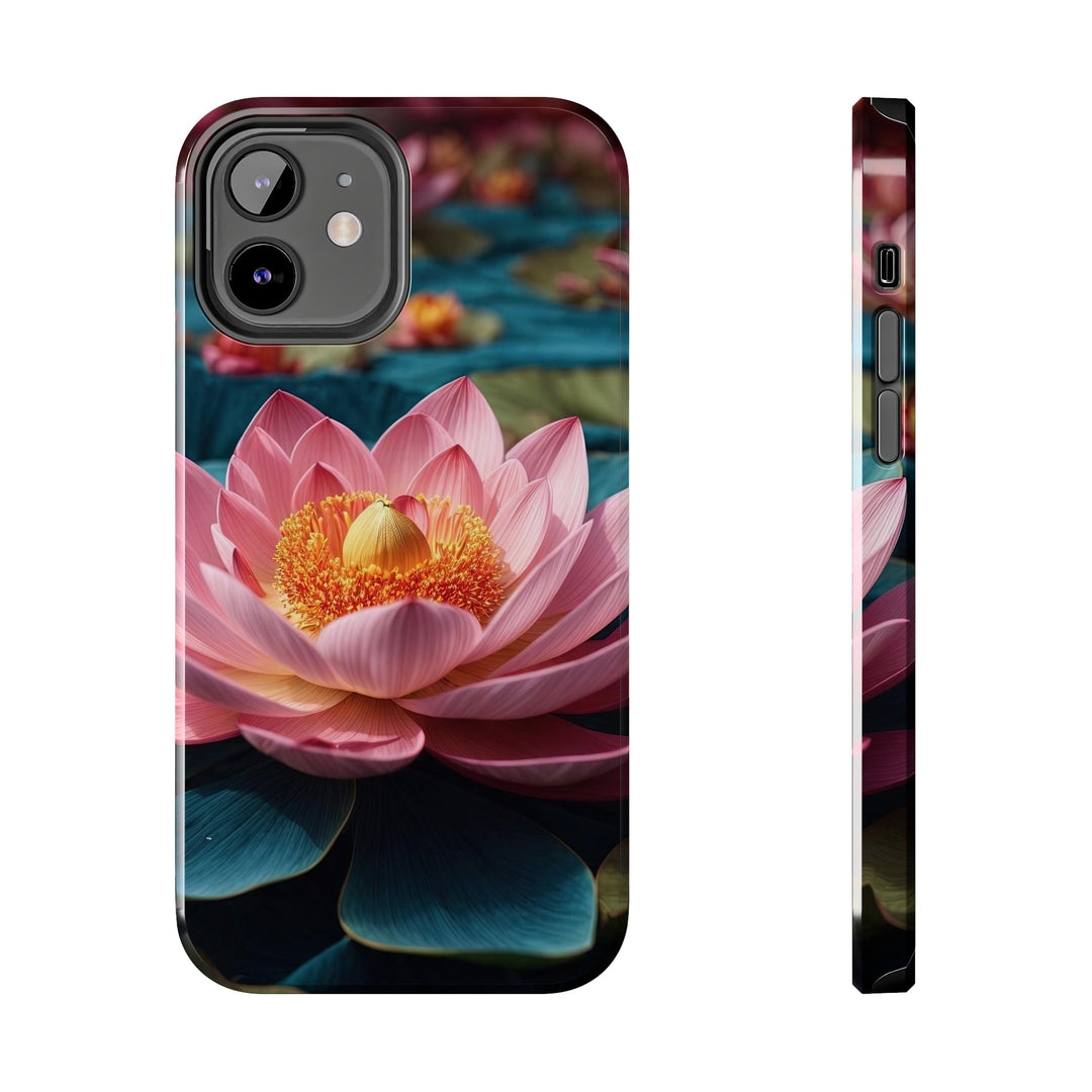 Ethereal Lotus Blossoms - Tough Phone Case - Phone Case - g(0D·IO) - iPhone 12 - -