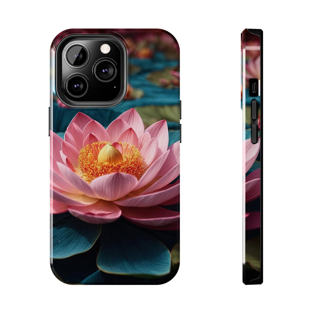 Ethereal Lotus Blossoms - Tough Phone Case - Phone Case - g(0D·IO) - iPhone 13 Pro - -