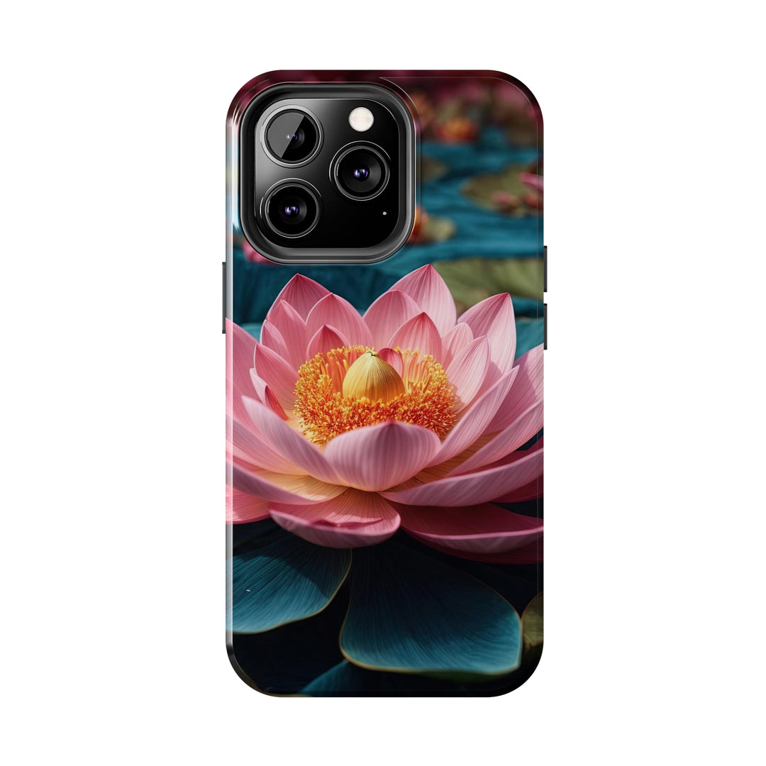 Ethereal Lotus Blossoms - Tough Phone Case - Phone Case - g(0D·IO) - iPhone 13 Mini - -