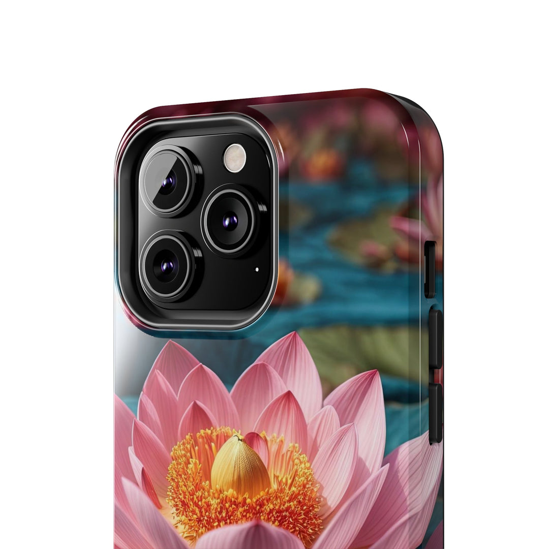 Ethereal Lotus Blossoms - Tough Phone Case - Phone Case - g(0D·IO) - iPhone 13 Mini - -