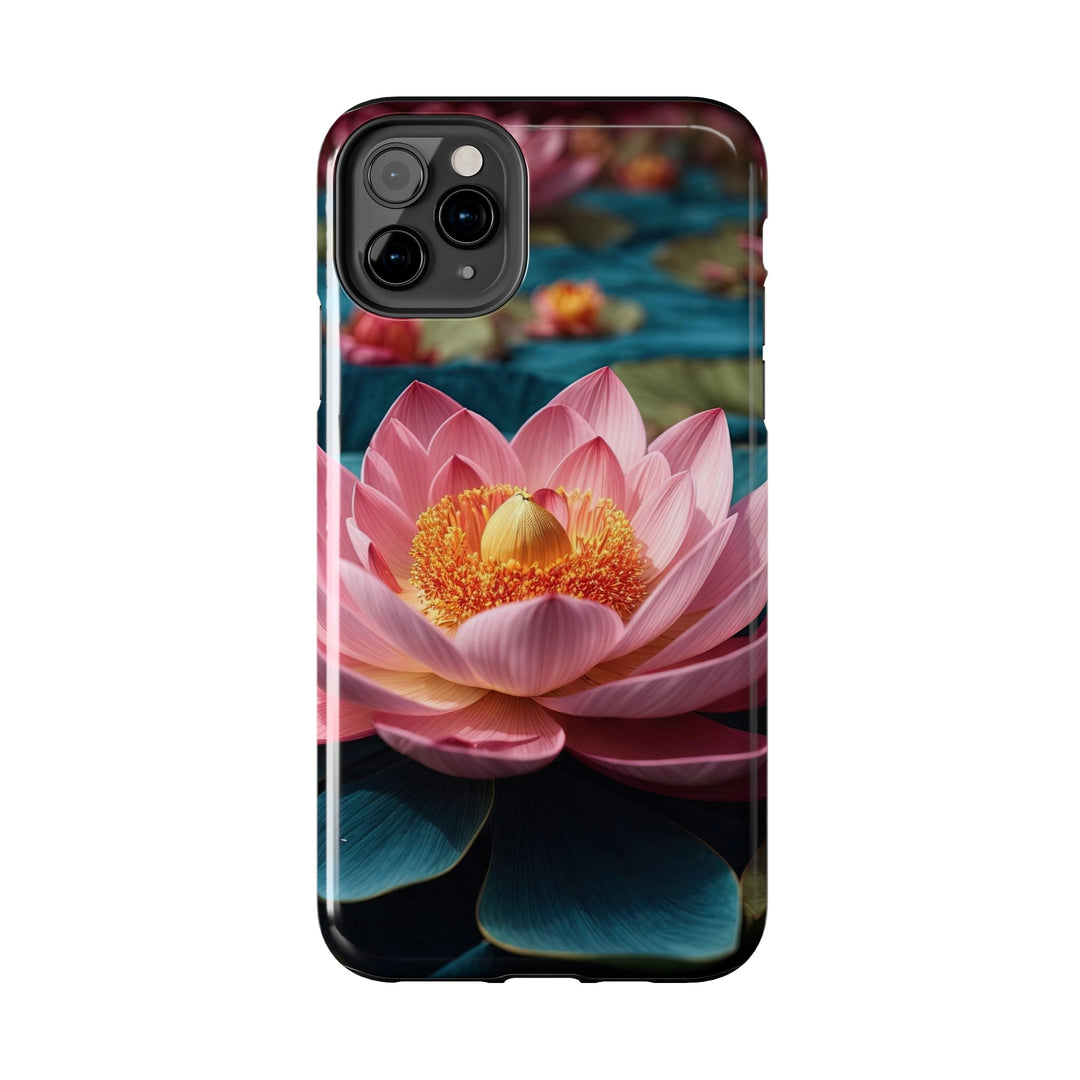 Ethereal Lotus Blossoms - Tough Phone Case - Phone Case - g(0D·IO) - iPhone 13 Mini - -