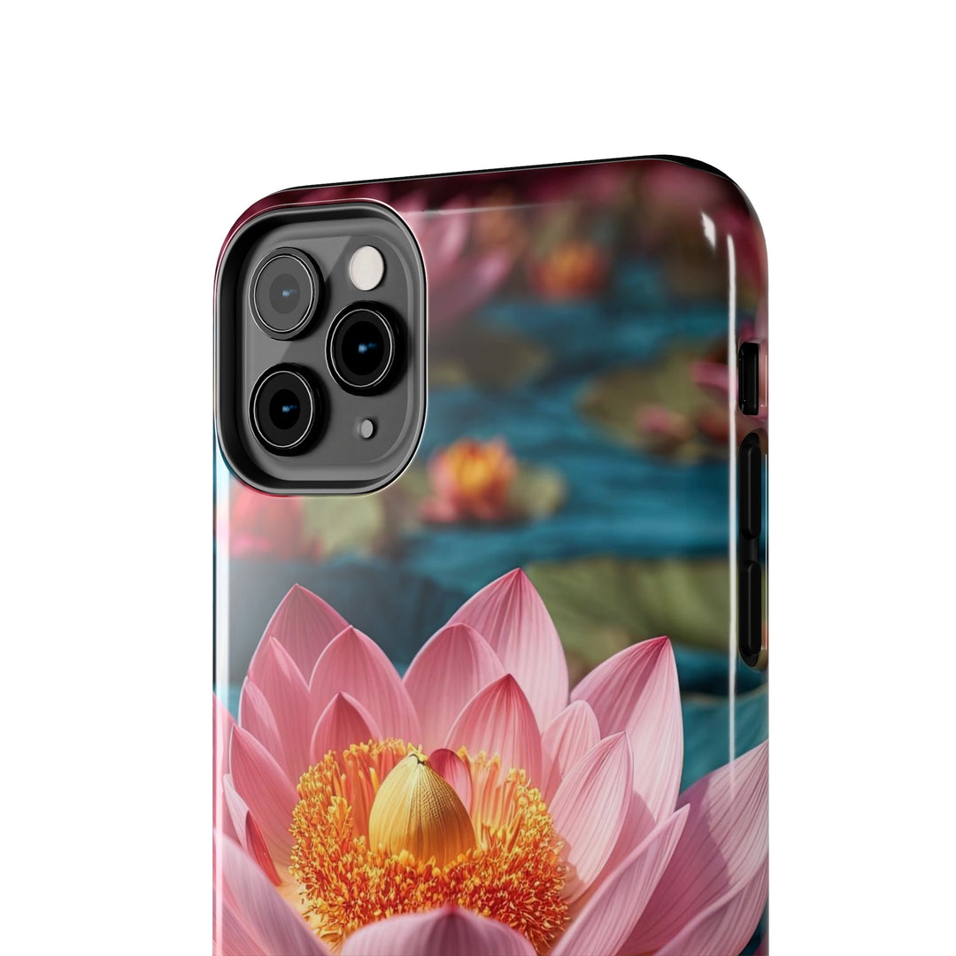 Ethereal Lotus Blossoms - Tough Phone Case - Phone Case - g(0D·IO) - iPhone 13 Mini - -