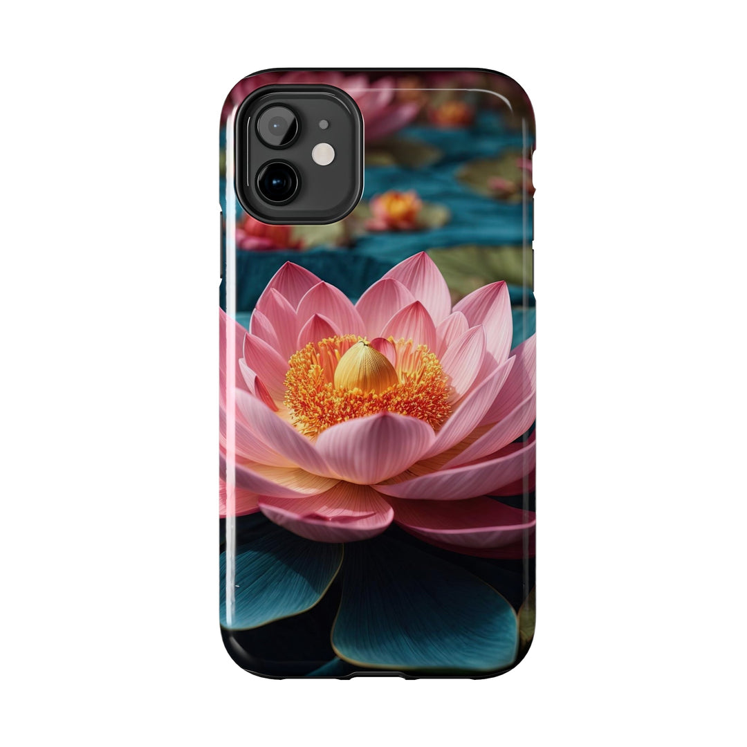 Ethereal Lotus Blossoms - Tough Phone Case - Phone Case - g(0D·IO) - iPhone 13 Mini - -