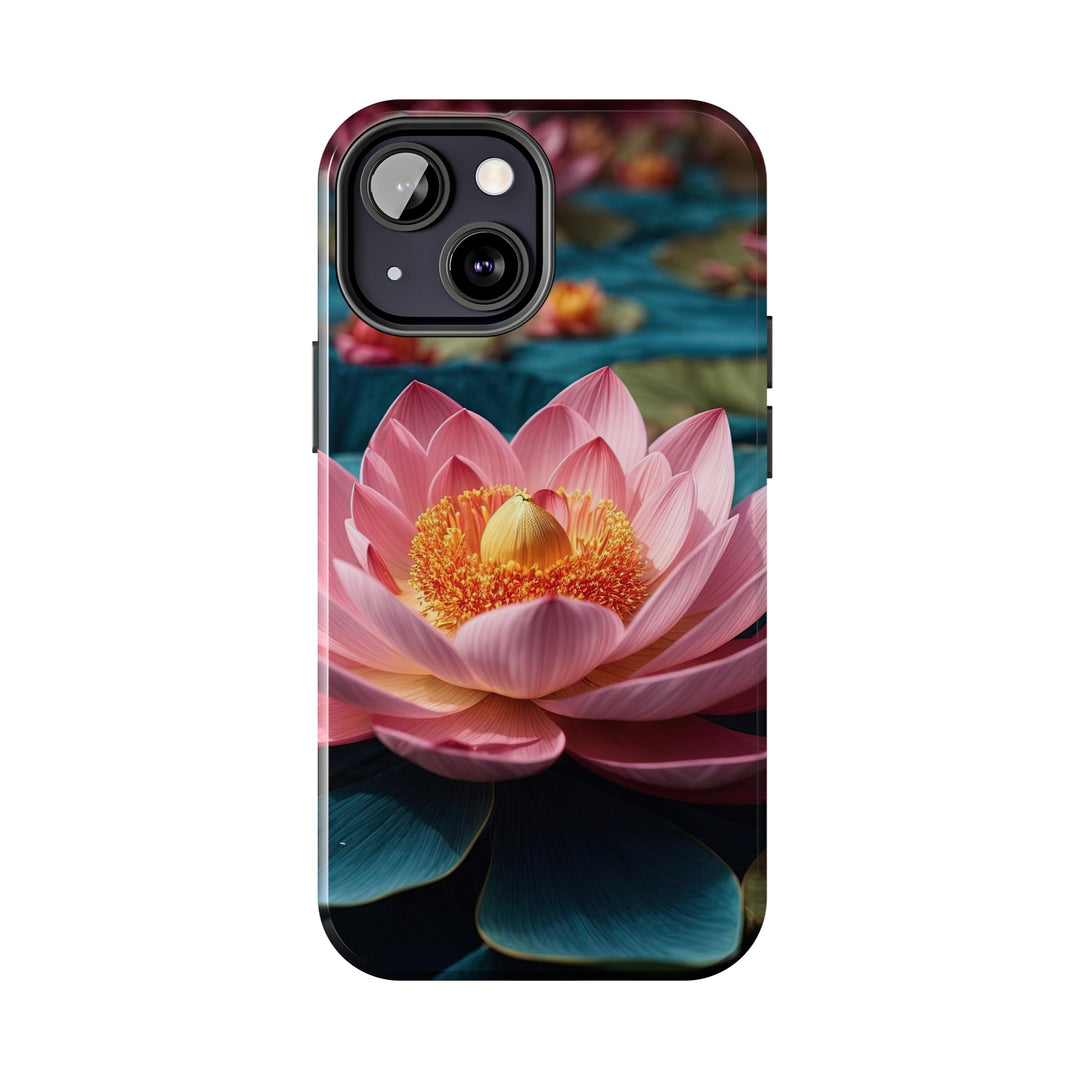 Ethereal Lotus Blossoms - Tough Phone Case - Phone Case - g(0D·IO) - iPhone 13 Mini - -