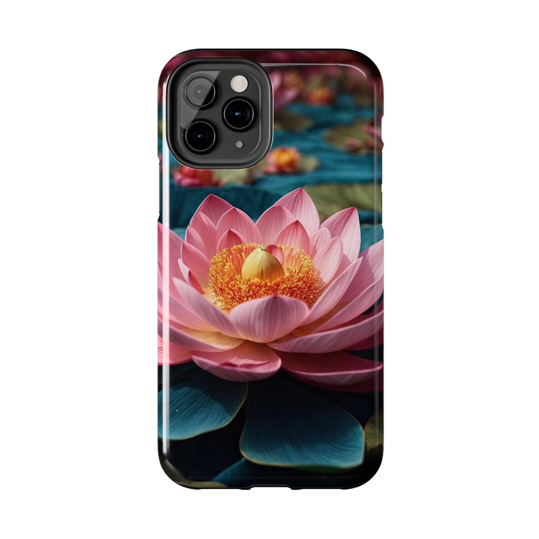 Ethereal Lotus Blossoms - Tough Phone Case - Phone Case - g(0D·IO) - iPhone 13 Mini - -