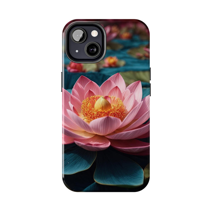 Ethereal Lotus Blossoms - Tough Phone Case - Phone Case - g(0D·IO) - iPhone 13 Mini - -