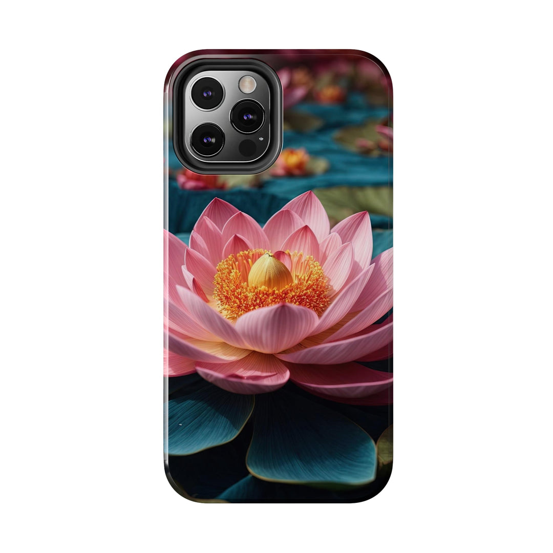 Ethereal Lotus Blossoms - Tough Phone Case - Phone Case - g(0D·IO) - iPhone 13 Mini - -