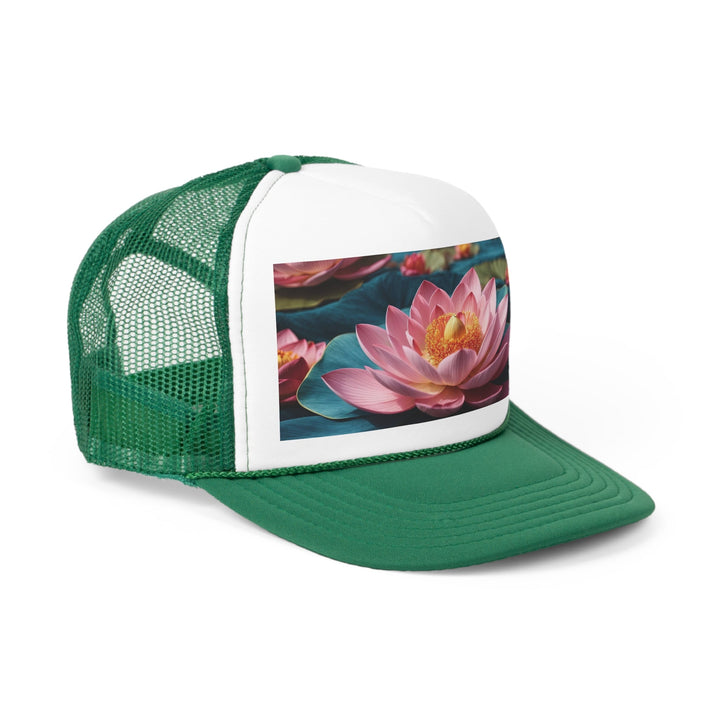 Ethereal Lotus Blossoms - Trucker Hat - Hats - g(0D·IO) - Pink - One size -