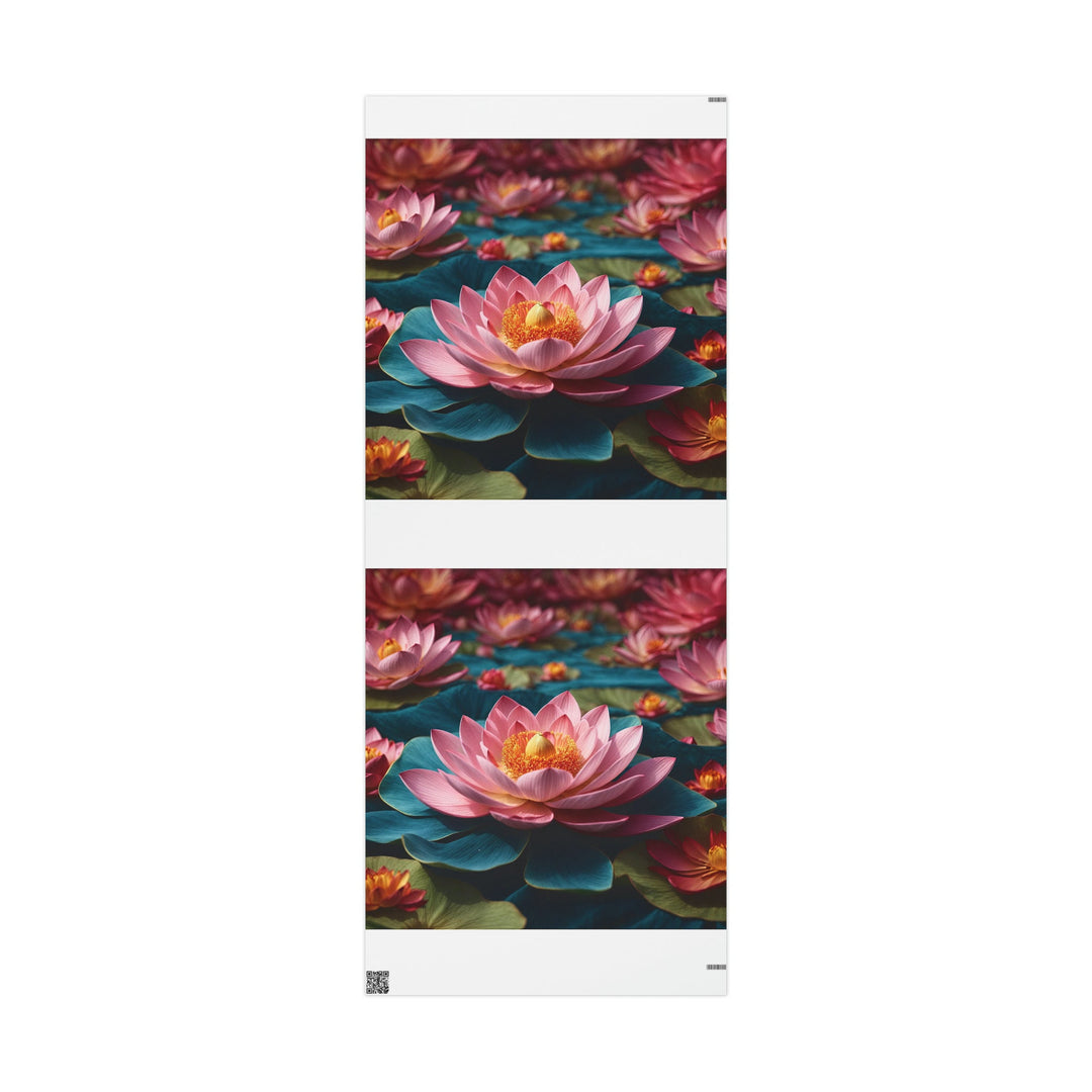 Ethereal Lotus Blossoms - Wrapping Paper - Home Decor - g(0D·IO) - 30'' x 72'' - Matte -