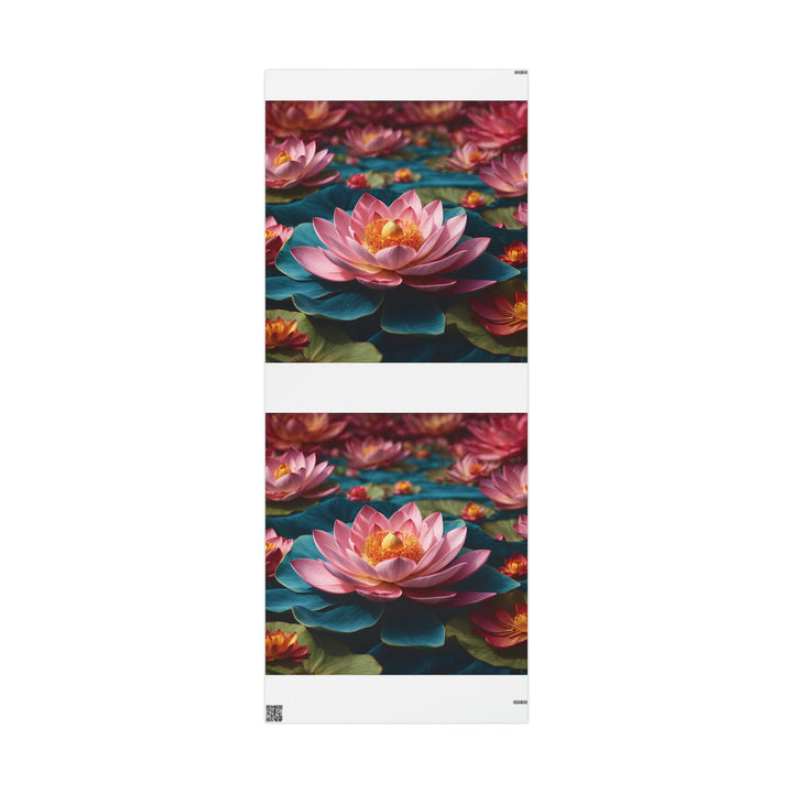 Ethereal Lotus Blossoms - Wrapping Paper - Home Decor - g(0D·IO) - 30'' x 72'' - Matte -