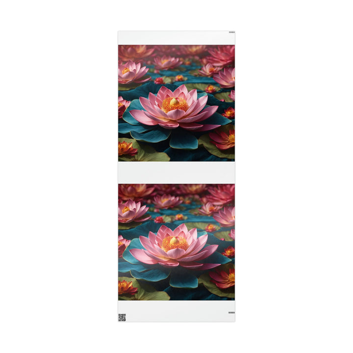 Ethereal Lotus Blossoms - Wrapping Paper - Home Decor - g(0D·IO) - 30'' x 72'' - Glossy -