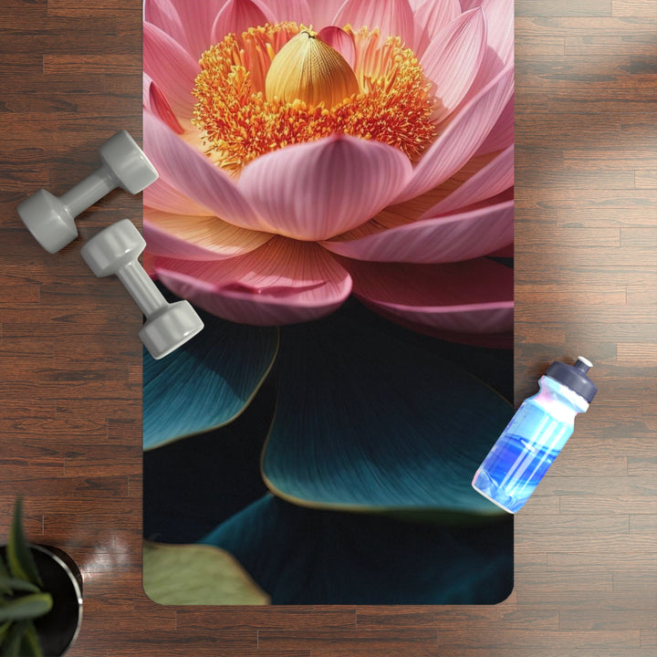Ethereal Lotus Blossoms - Yoga Mat - Home Decor - g(0D·IO) - 24” x 68” - -