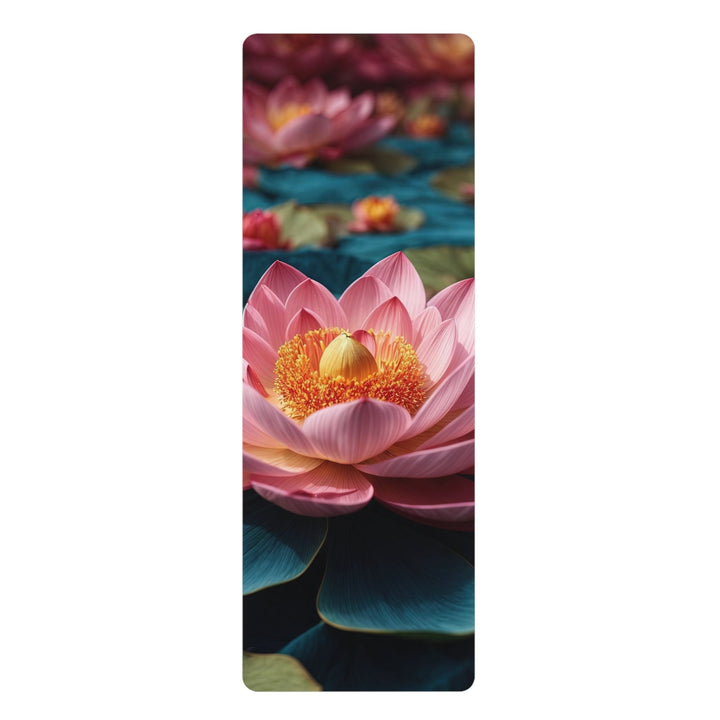 Ethereal Lotus Blossoms - Yoga Mat - Home Decor - g(0D·IO) - 24” x 68” - -
