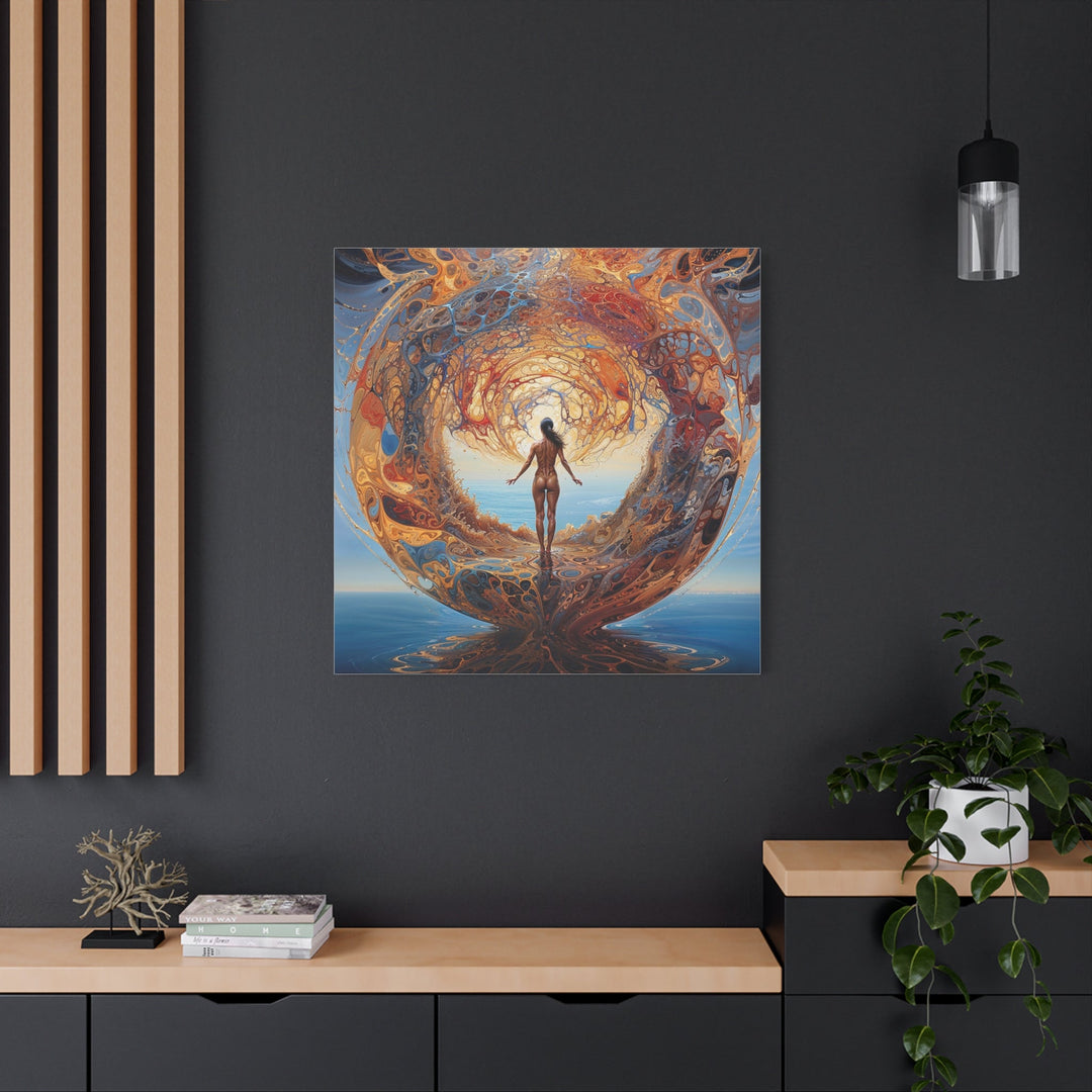 Ethereal Portal Journey - Matte Canvas Print 1.25" - Canvas - g(0D·IO) - 36" x 36" - 1.25" -