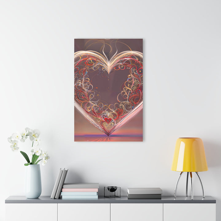 Ethereal Swirl Heart - Acrylic Prints (French Cleat Hanging) - Home Decor - g(0D·IO) - 24" x 36" (Vertical) - 0.25'' -