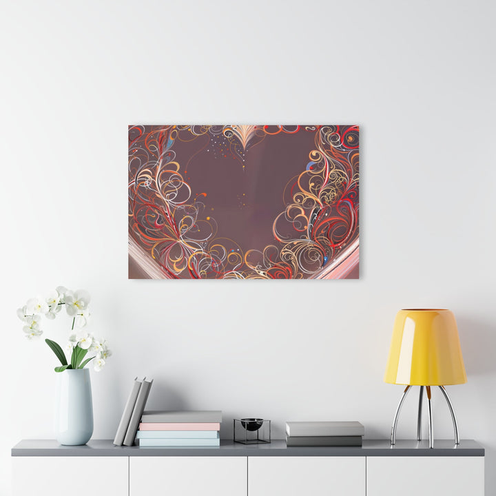 Ethereal Swirl Heart - Acrylic Prints (French Cleat Hanging) - Home Decor - g(0D·IO) - 24" x 36" (Vertical) - 0.25'' -