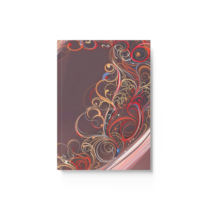 Ethereal Swirl Heart - Hard Backed Journal - Paper products - g(0D·IO) - Graph - A5 - White