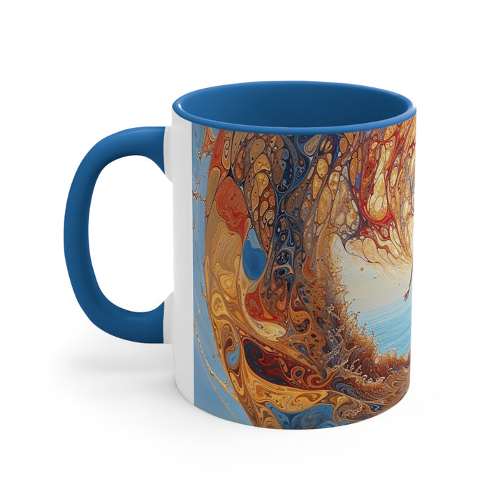 Ethereal Swirls Journey - Accent Coffee Mug - Mug - g(0D·IO) - Pink - 11oz -