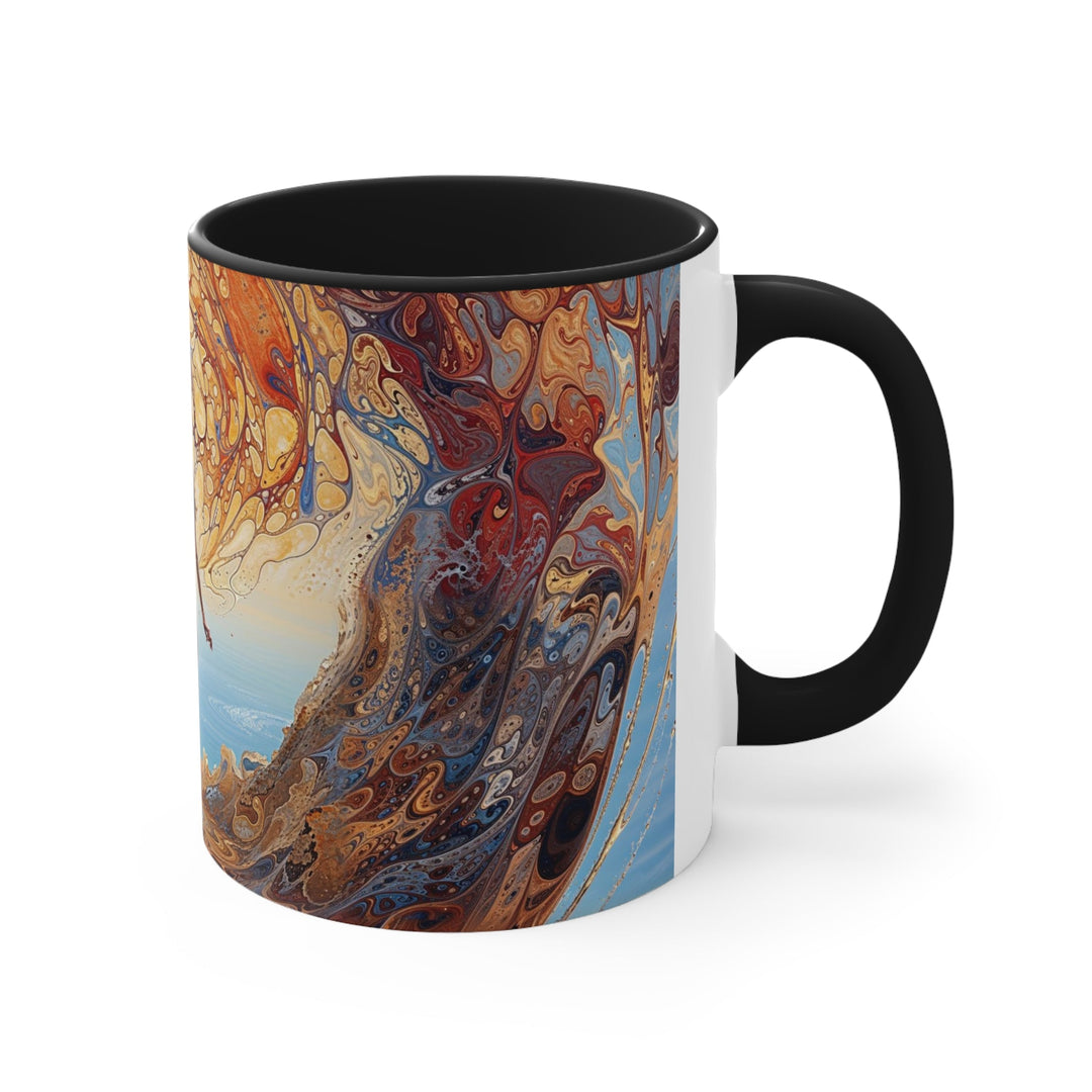 Ethereal Swirls Journey - Accent Coffee Mug - Mug - g(0D·IO) - Pink - 11oz -