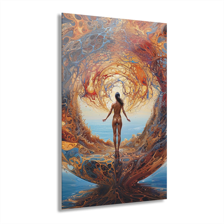 Ethereal Swirls Journey - Acrylic Prints (French Cleat Hanging) - Home Decor - g(0D·IO) - 24" x 36" (Vertical) - 0.25'' -