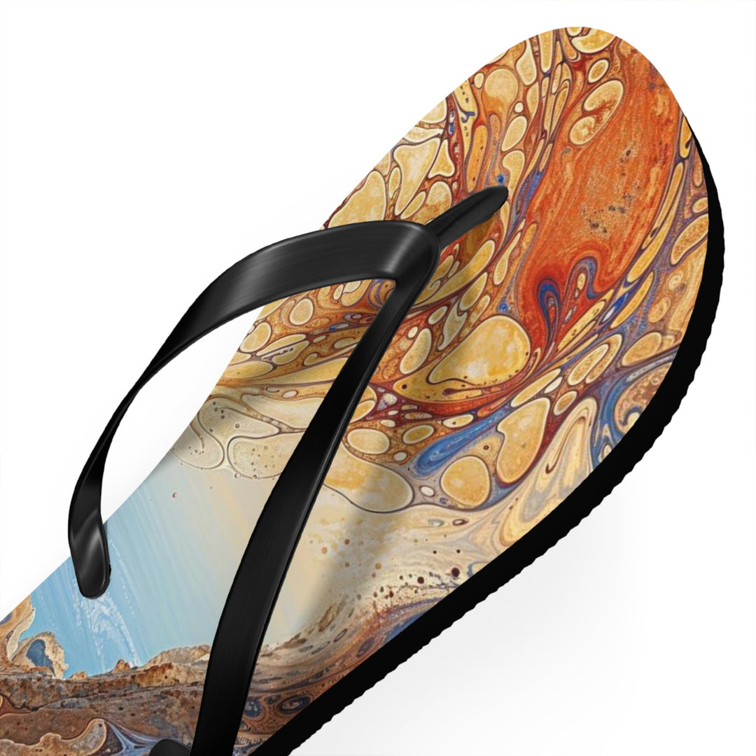 Ethereal Swirls Journey - Flip Flops - Shoes - g(0D·IO) - XL - Black sole -