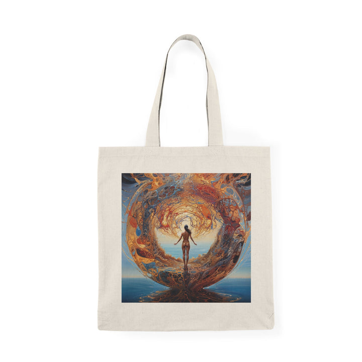 Ethereal Swirls Journey - Natural Tote Bag - Bags - g(0D·IO) - 15" x 16" - Natural -