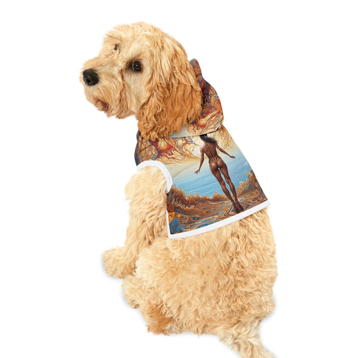 Ethereal Swirls Journey - Pet Hoodie - Pets - g(0D·IO) - XXS - Black Rib -