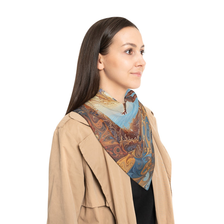 Ethereal Swirls Journey - Poly Scarf - Accessories - g(0D·IO) - Poly chiffon - 50" × 50" -