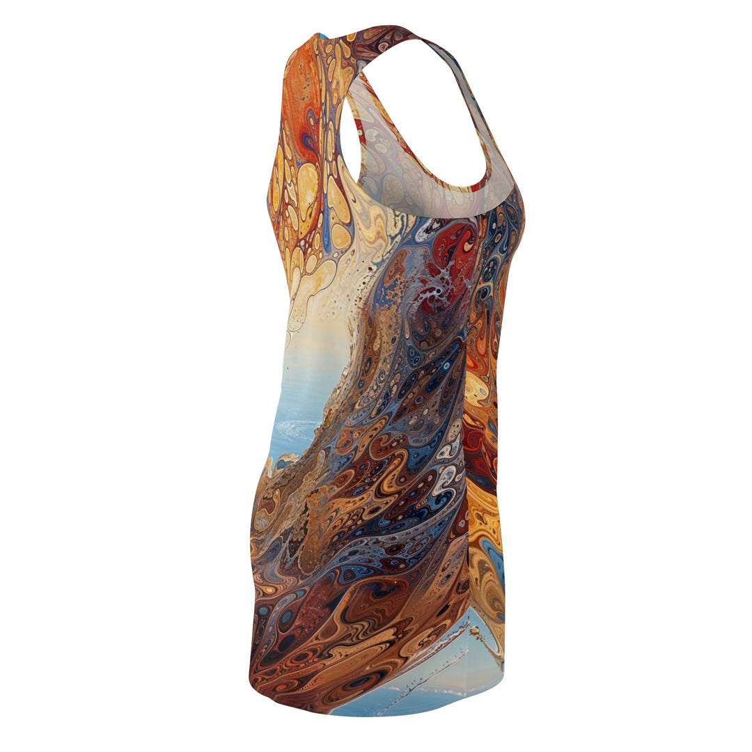 Ethereal Swirls Journey - Racerback Dress - All Over Prints - g(0D·IO) - XS - -