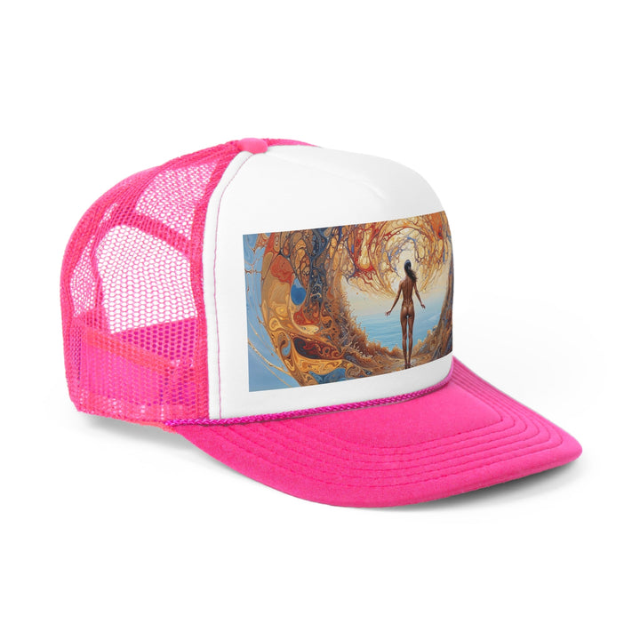 Ethereal Swirls Journey - Trucker Hat - Hats - g(0D·IO) - Pink - One size -