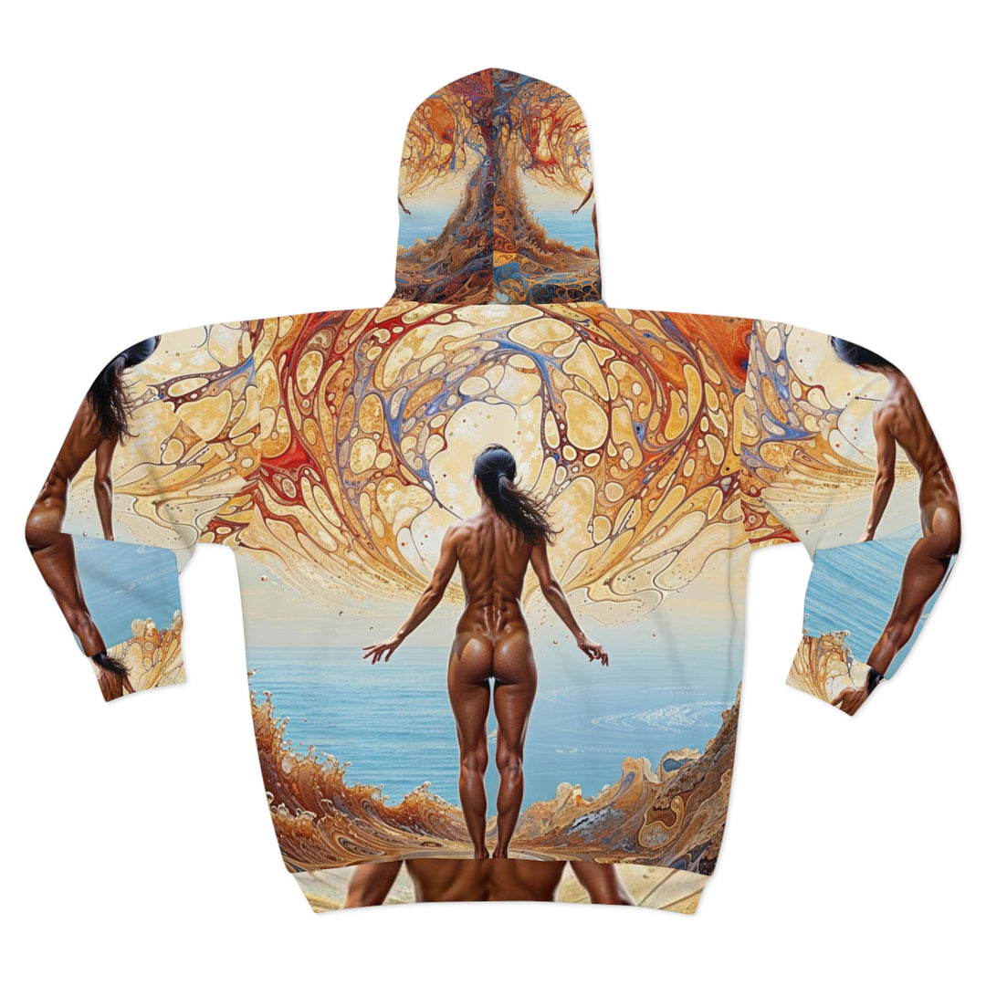 Ethereal Swirls Journey - Unisex Zip Hoodie - All Over Prints - g(0D·IO) - XS - -