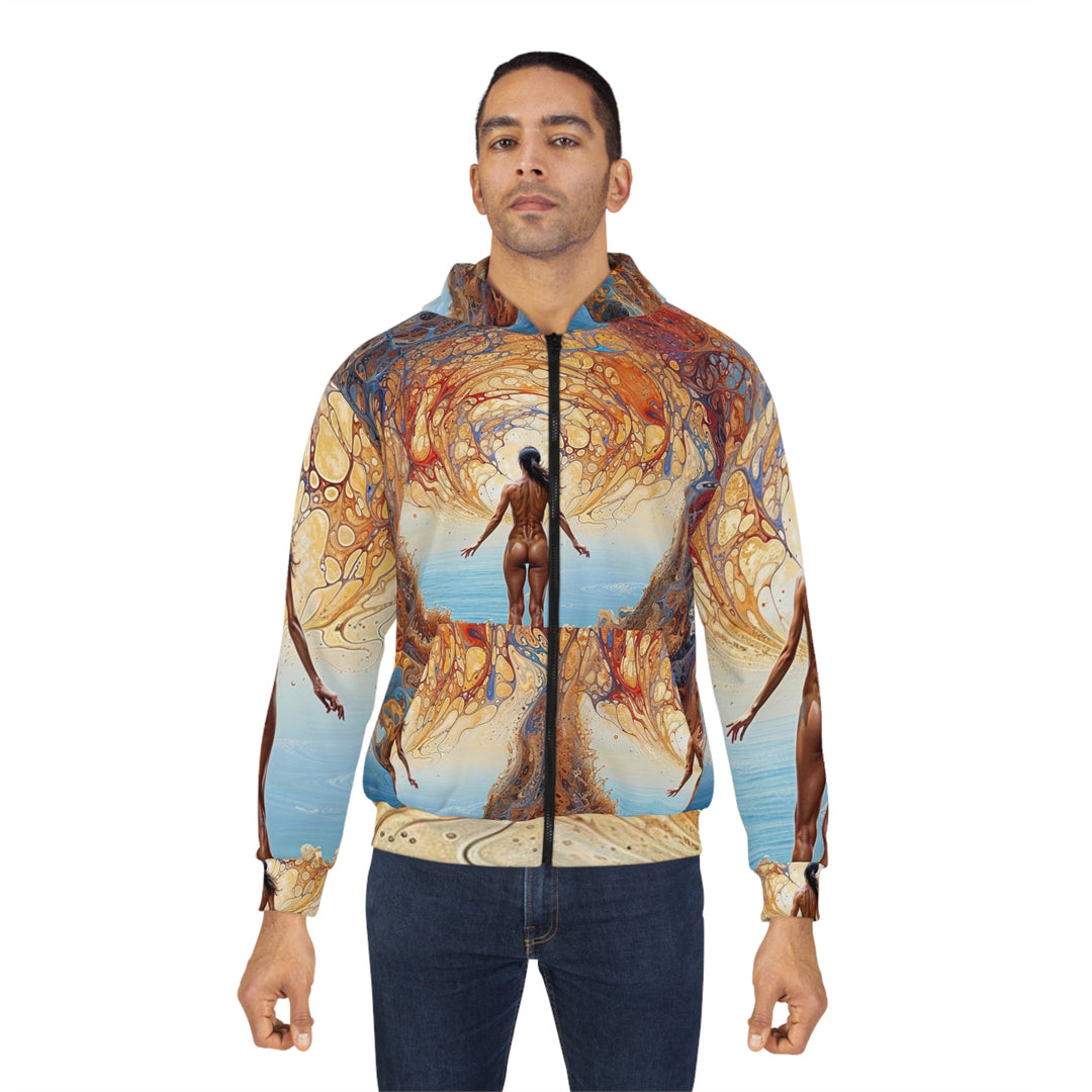 Ethereal Swirls Journey - Unisex Zip Hoodie - All Over Prints - g(0D·IO) - XS - -