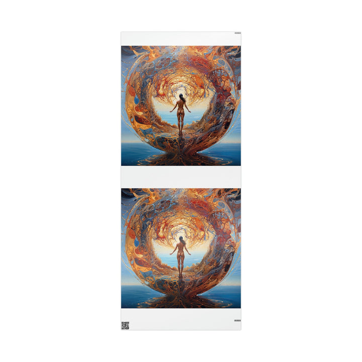 Ethereal Swirls Journey - Wrapping Paper - Home Decor - g(0D·IO) - 30'' x 72'' - Glossy -
