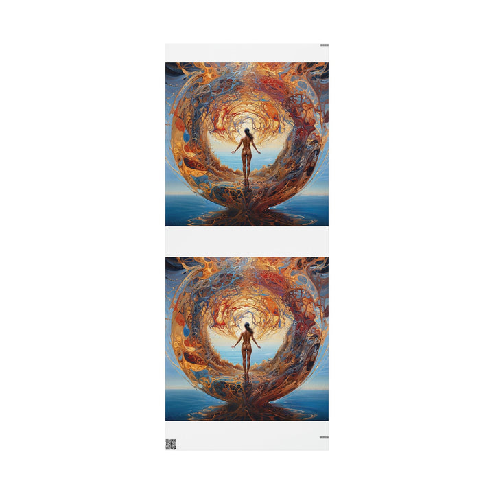 Ethereal Swirls Journey - Wrapping Paper - Home Decor - g(0D·IO) - 30'' x 72'' - Matte -