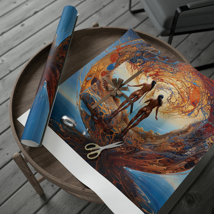 Ethereal Swirls Journey - Wrapping Paper - Home Decor - g(0D·IO) - 30" x 180" - Matte -