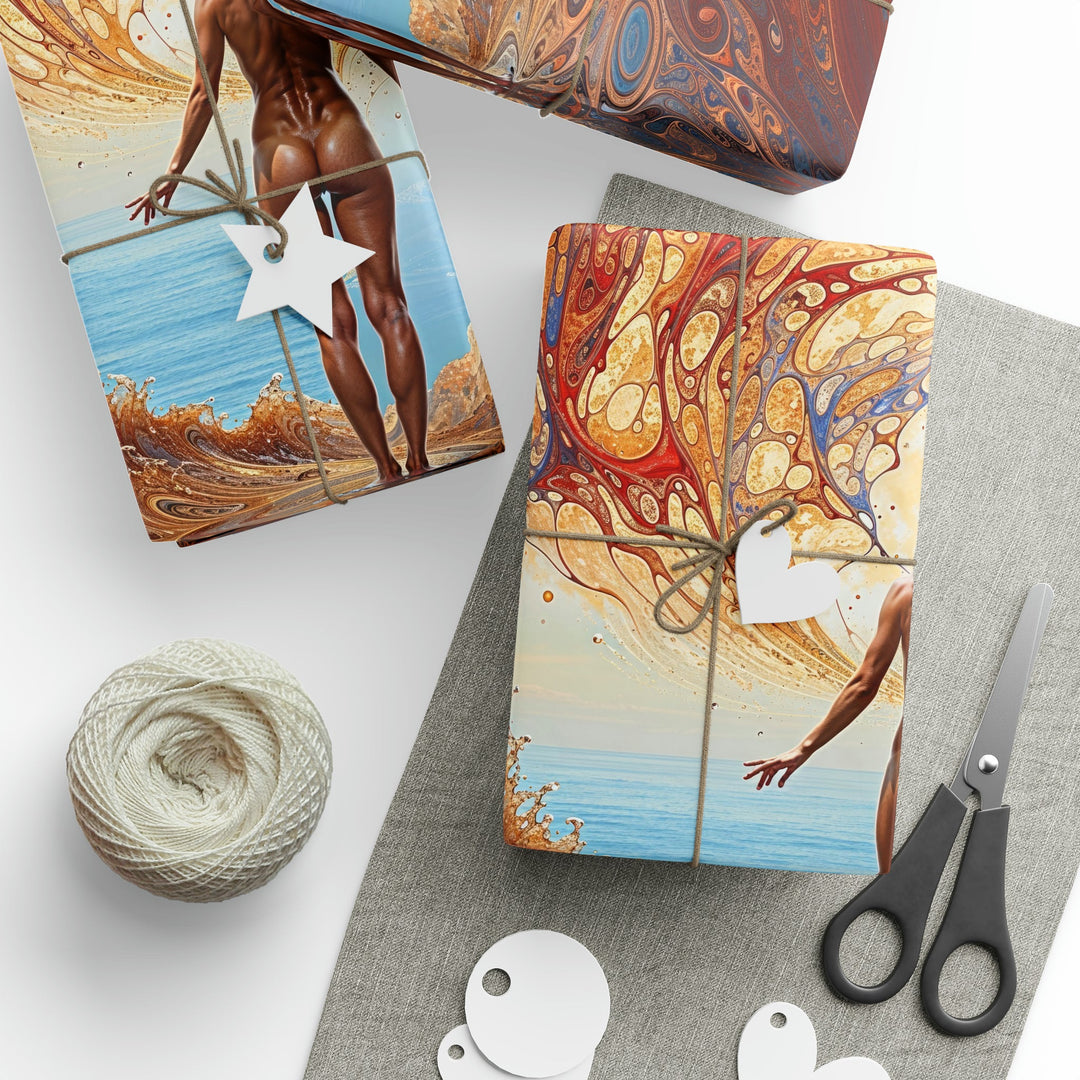 Ethereal Swirls Journey - Wrapping Paper - Home Decor - g(0D·IO) - 30" x 180" - Matte -