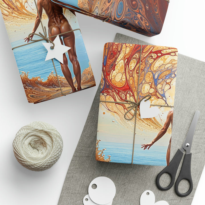 Ethereal Swirls Journey - Wrapping Paper - Home Decor - g(0D·IO) - 30" x 180" - Matte -