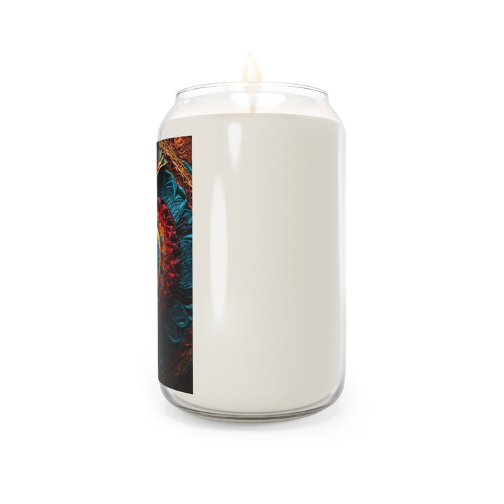 Floral Heart Tapestry - Scented Candle - Home Decor - g(0D·IO) - Vanilla Bean - 13.75oz -