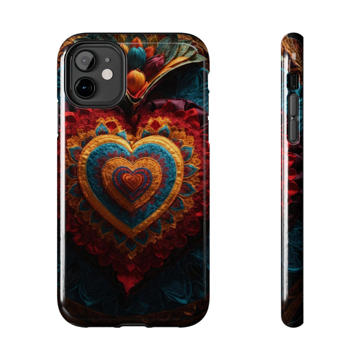 Floral Heart Tapestry - Tough Phone Case - Phone Case - g(0D·IO) - iPhone 11 - -