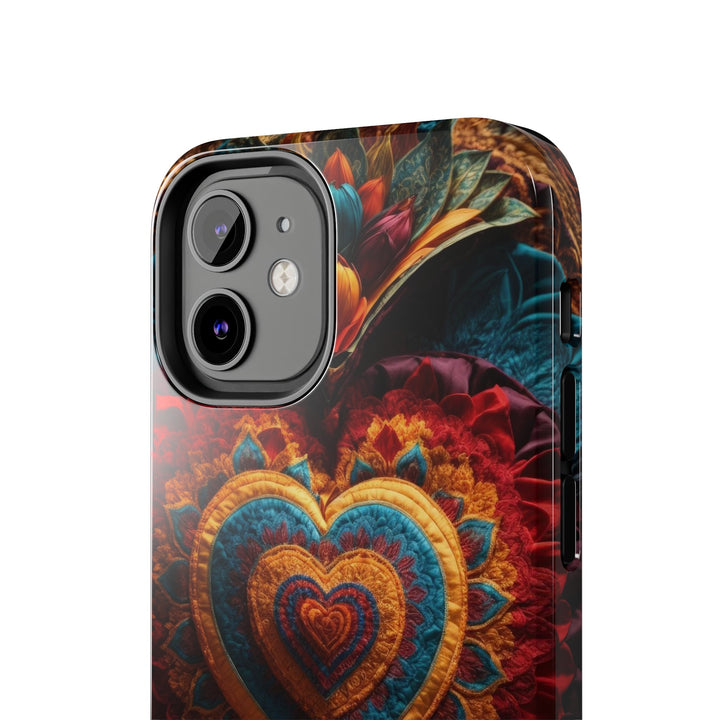 Floral Heart Tapestry - Tough Phone Case - Phone Case - g(0D·IO) - iPhone 13 Mini - -