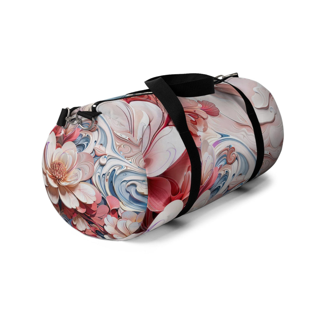 Floral Marble Whirls - Duffle Bag - Bags - g(0D·IO) - Large - -