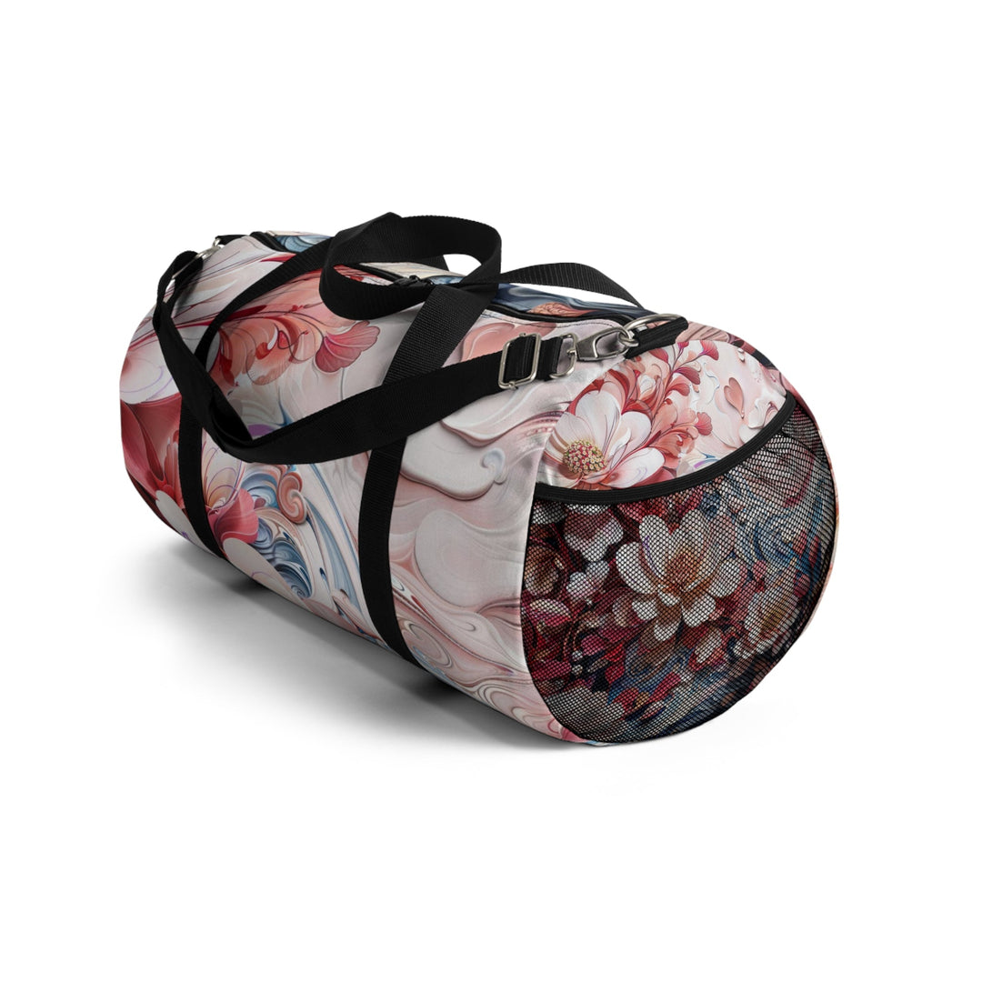 Floral Marble Whirls - Duffle Bag - Bags - g(0D·IO) - Large - -