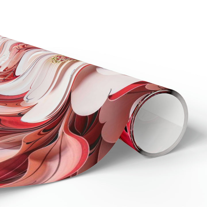 Floral Marble Whirls - Wrapping Paper - Home Decor - g(0D·IO) - 30'' x 72'' - Matte -
