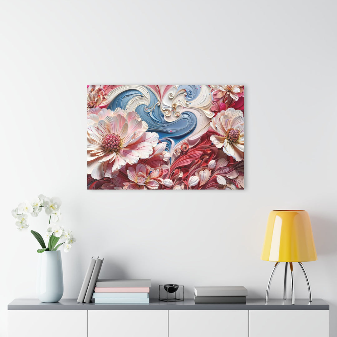 Floral Swirl Abundance - Acrylic Prints (French Cleat Hanging) - Home Decor - g(0D·IO) - 24" x 36" (Vertical) - 0.25'' -