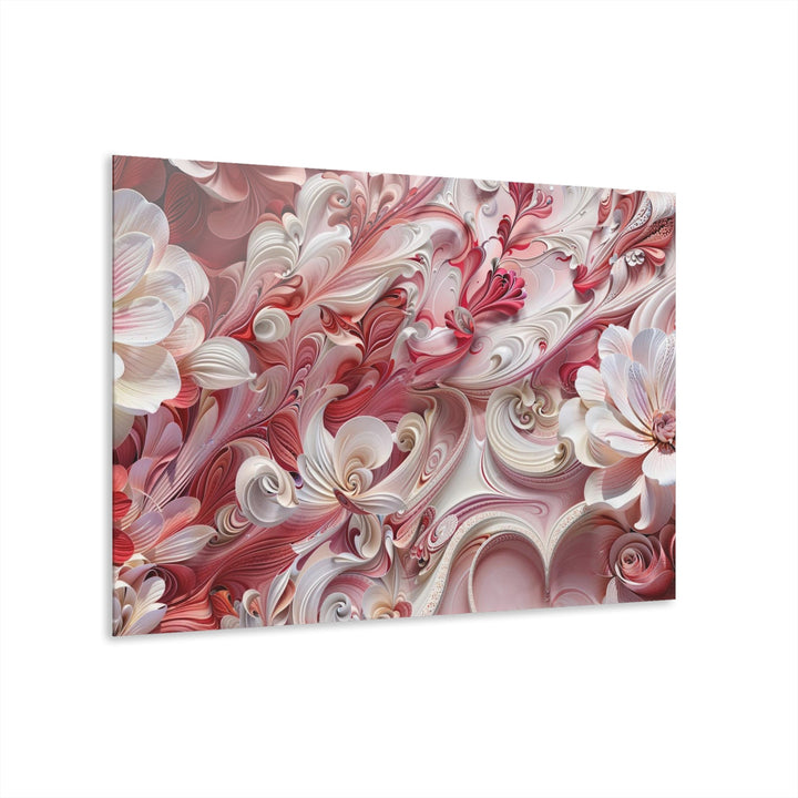 Floral Swirl Abundance - Acrylic Prints (French Cleat Hanging) - Home Decor - g(0D·IO) - 36" x 24" (Horizontal) - 0.25'' -