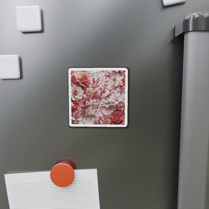 Floral Swirl Abundance - Die-cut Magnet - Home Decor - g(0D·IO) - 6 × 6" - Die-Cut - 1 pc